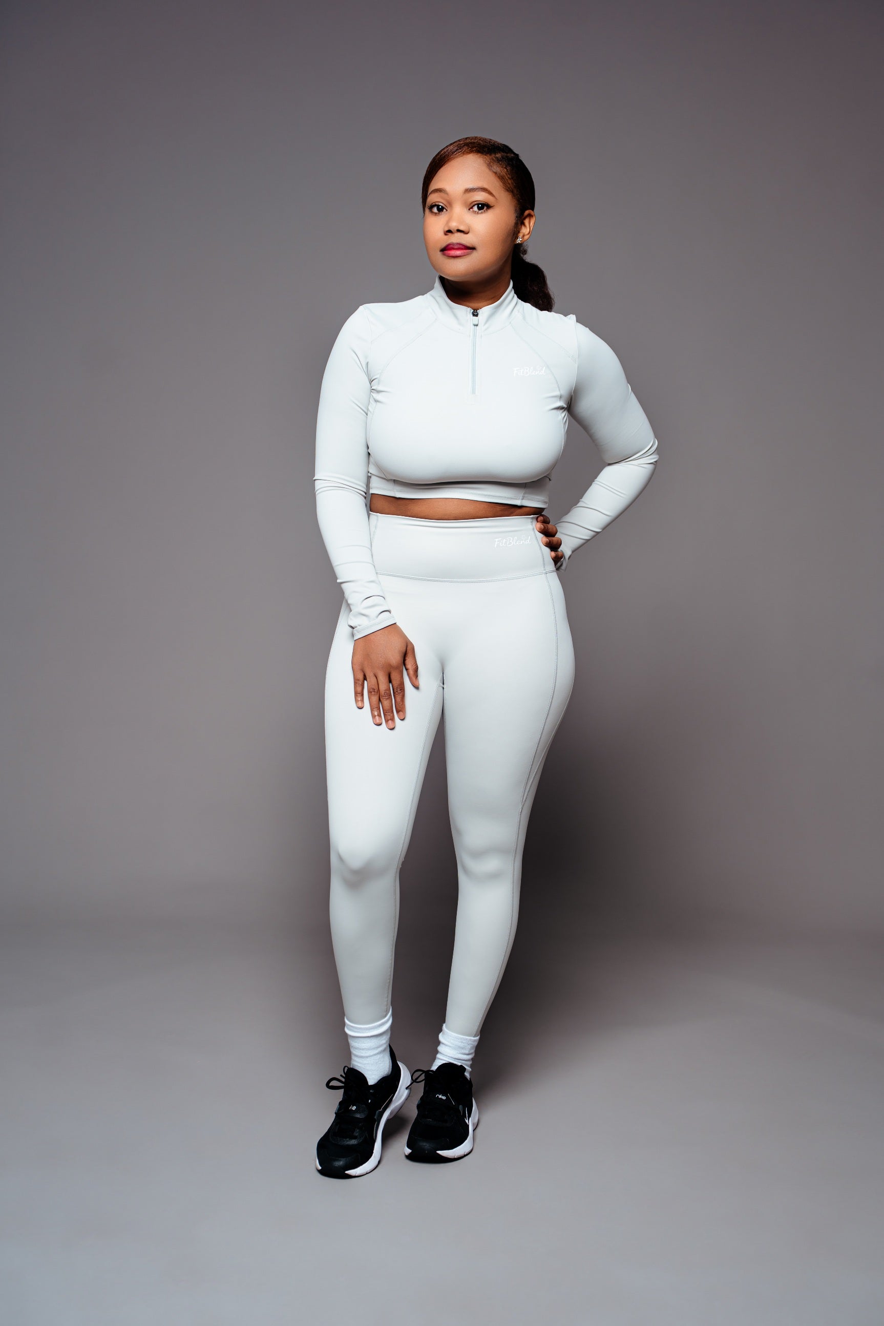 Winter Sculpt Long Sleeve Set – Grey