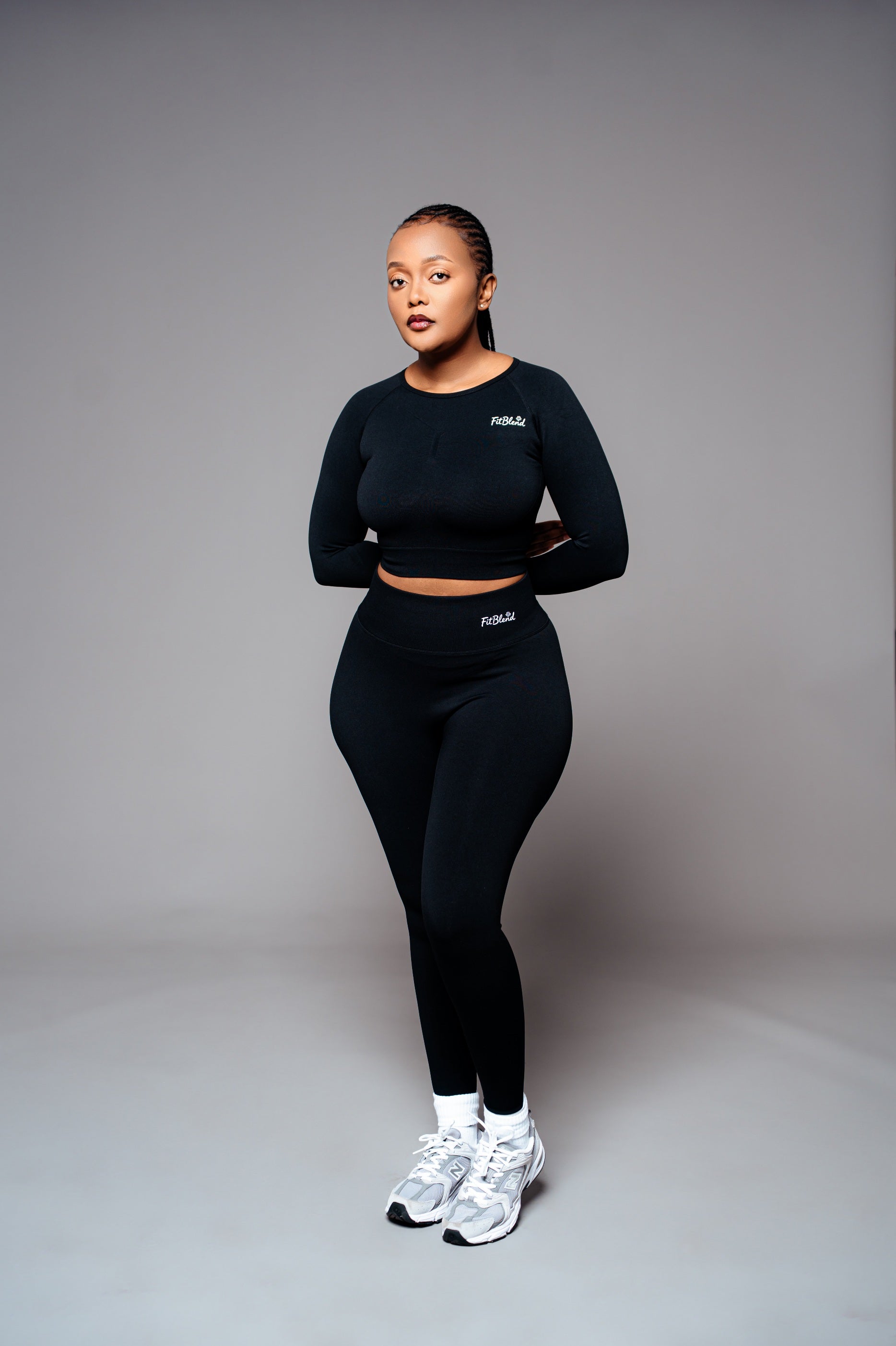 Winter Sculpt Long Sleeve Set – Black