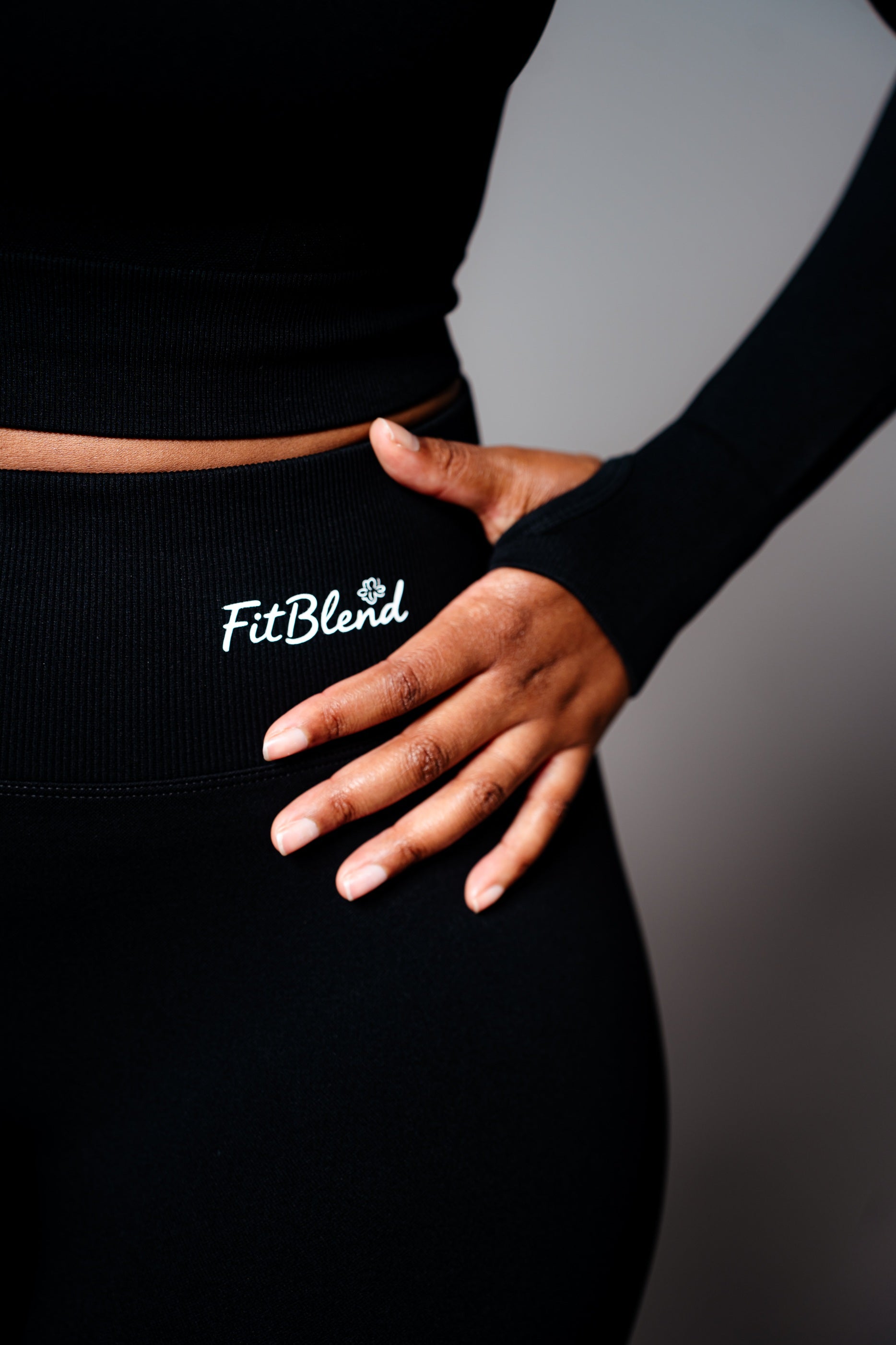 Winter Sculpt Long Sleeve Set – Black