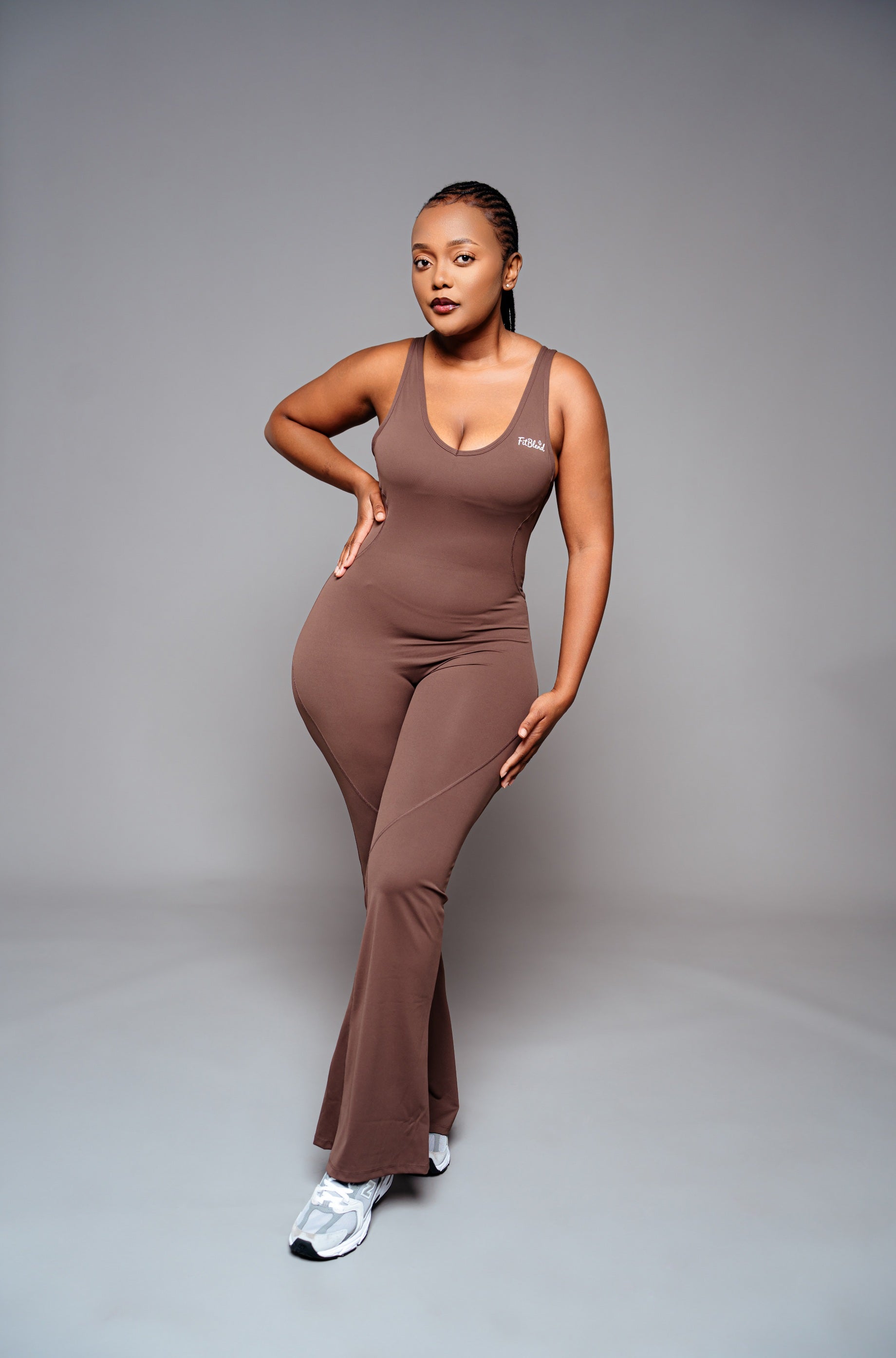 Winter Sculpt Jumpsuit – Mocha